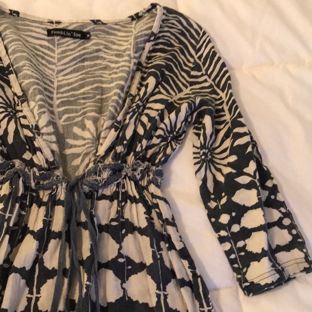 Anthro Fumblin ‘foe botanical blouse